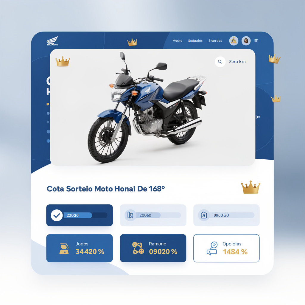 Cota Sorteio Moto Honda CG 160